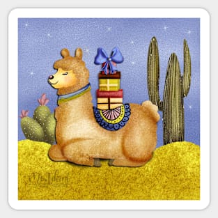 Llama takes a rest Sticker